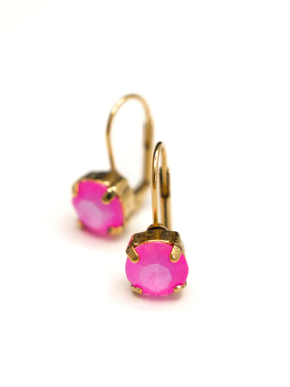TOVA Oakland Pink Crystal Hook Earrings - Freckled Poppy
