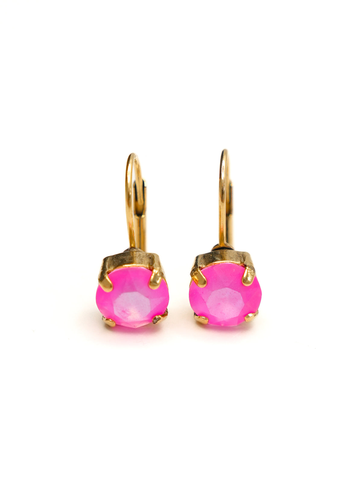 TOVA Oakland Pink Crystal Hook Earrings - Freckled Poppy