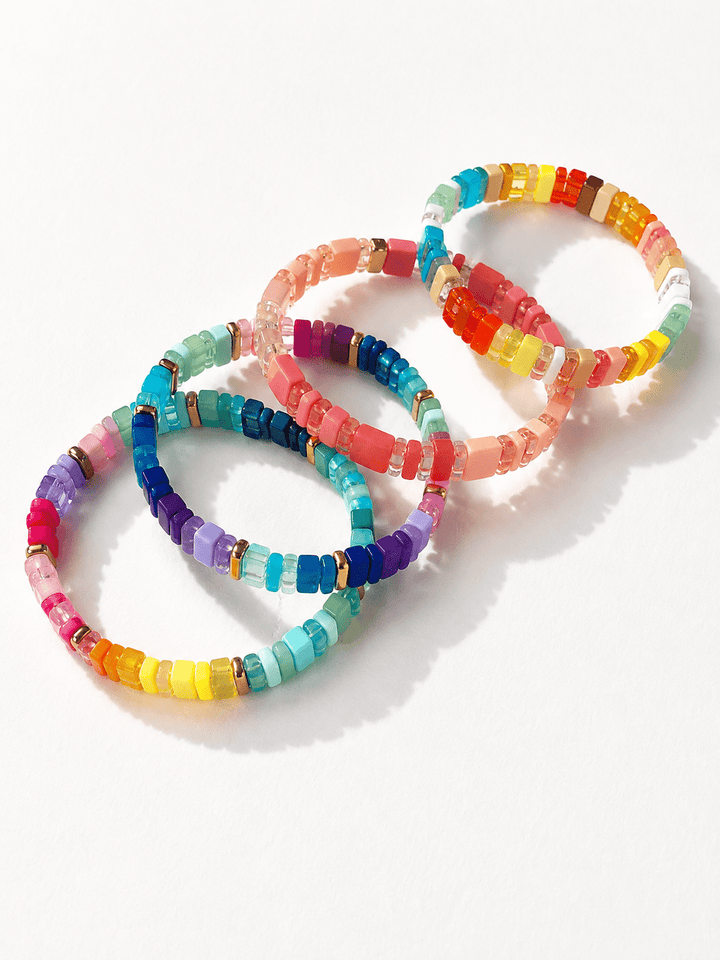 Colorful Beaded Candy Bracelet - Freckled Poppy