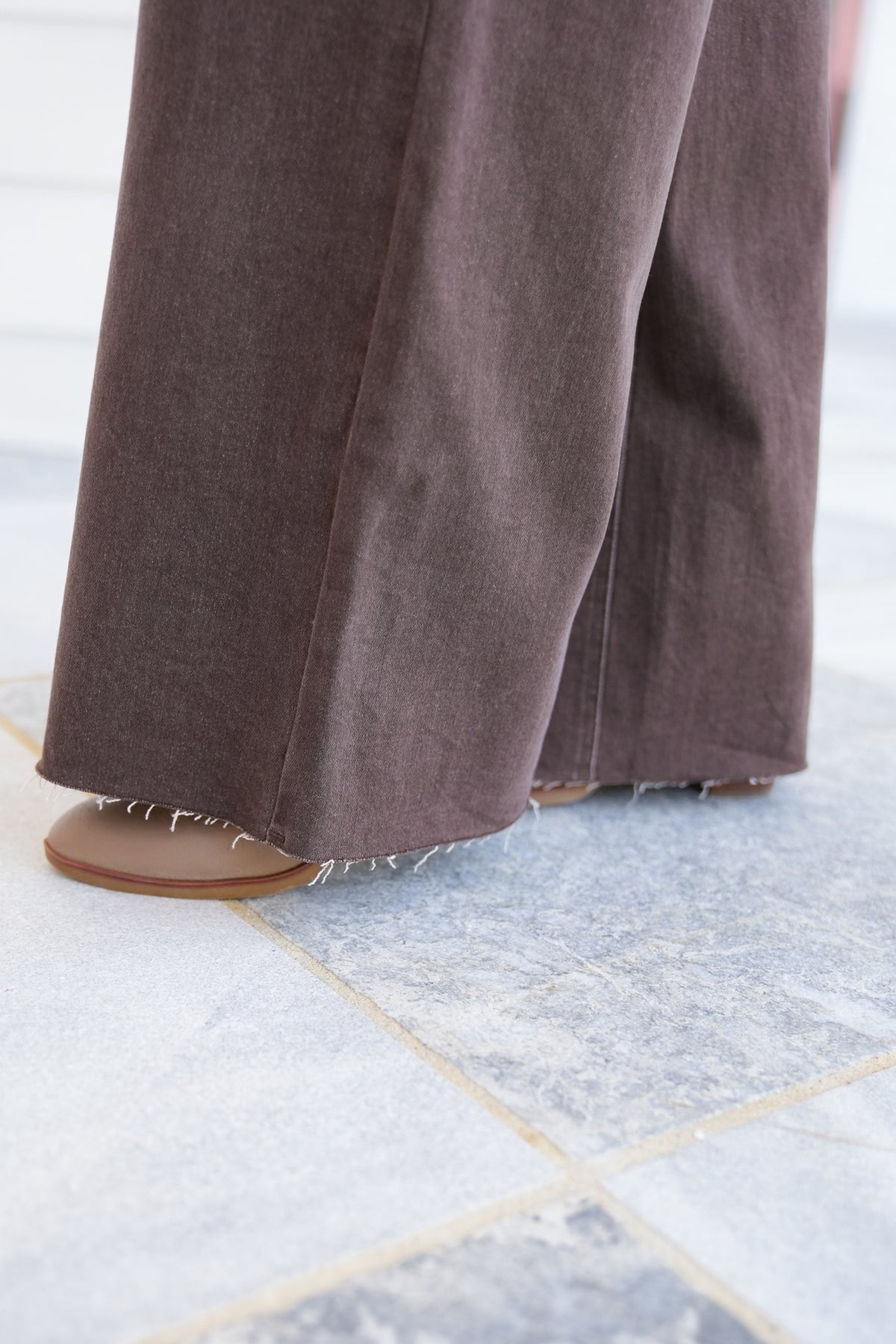 Restock! Judy Blue Espresso Martini High Rise Brown Retro Wide Leg Jeans with Front Patch Pockets - Freckled Poppy