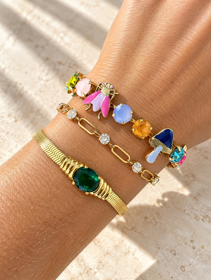 TOVA Bettina Bracelet In Dust - Freckled Poppy
