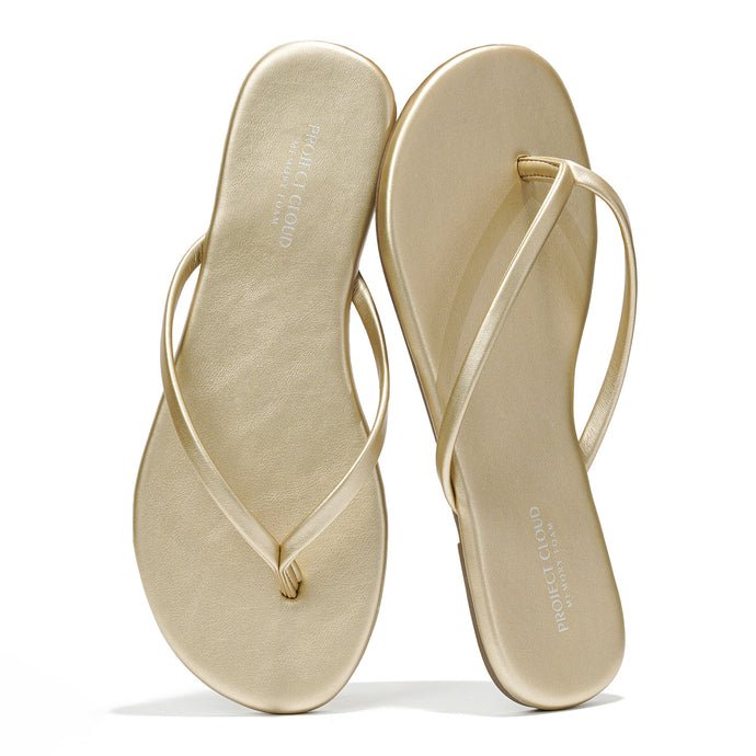 Project Cloud Minimal Strap Flat Thong Sandal - Freckled Poppy