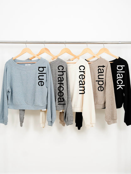 Door Buster! Knit Long Sleeve Off Shoulder Top