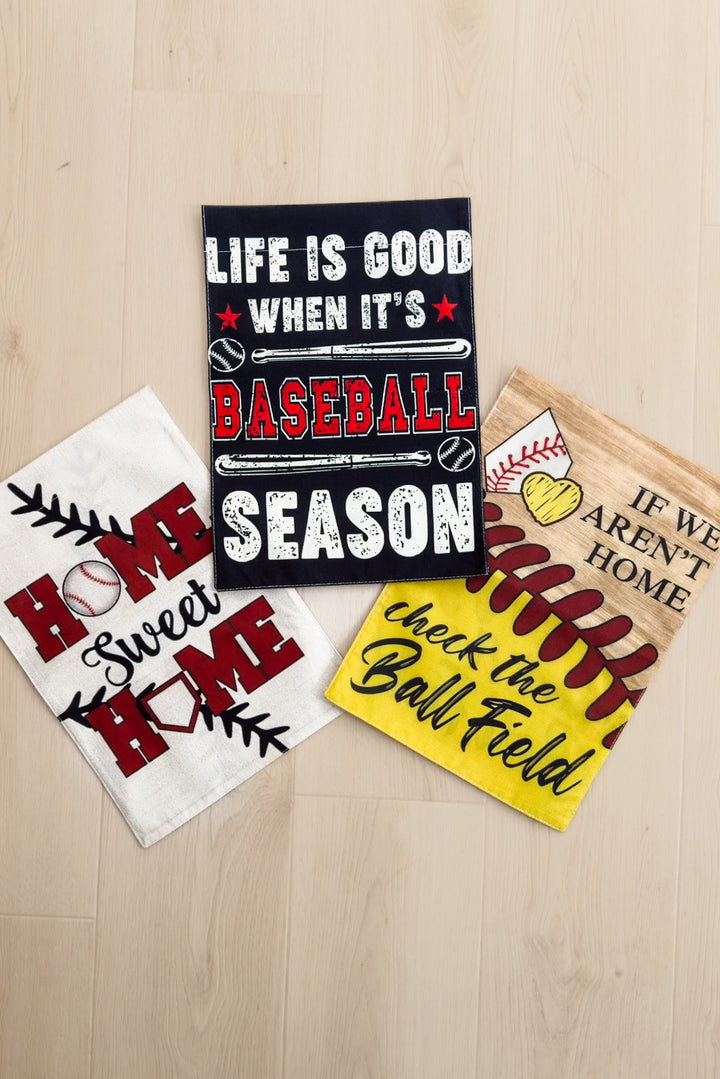 Baseball & Softball Garden Flags - Freckled Poppy