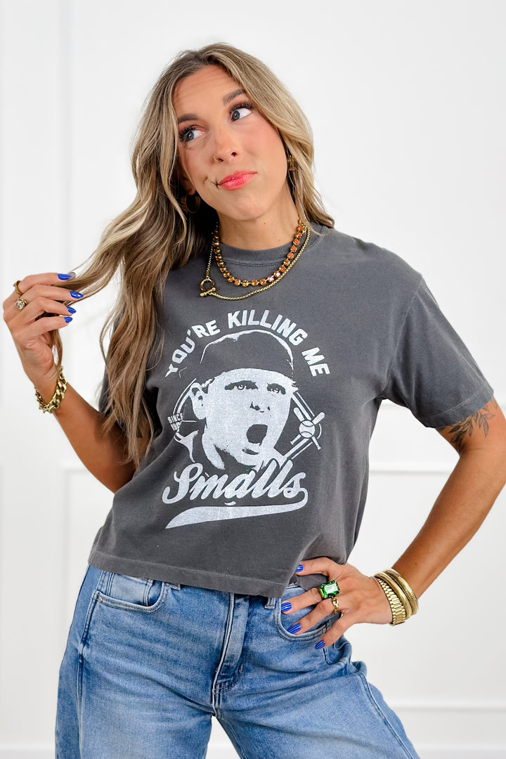 Plus/Reg Short Sleeve "You're Killing Me Smalls" Baseball Graphic Tee - Freckled Poppy