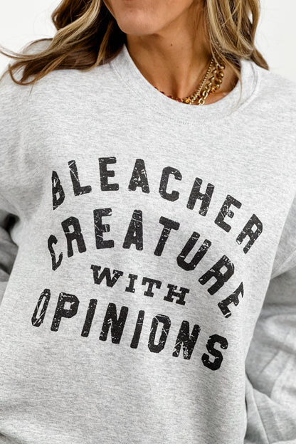 Plus/Reg Long Sleeve "Bleacher Creature" Graphic Sweatshirt - Freckled Poppy