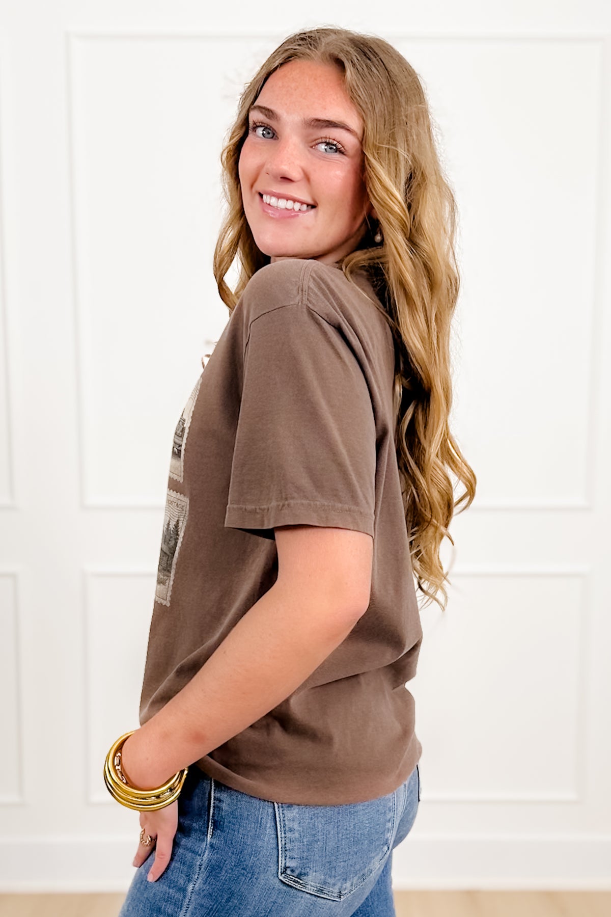 Plus/Reg Short Sleeve Duck Hunting Stamps Graphic Tee - Freckled Poppy