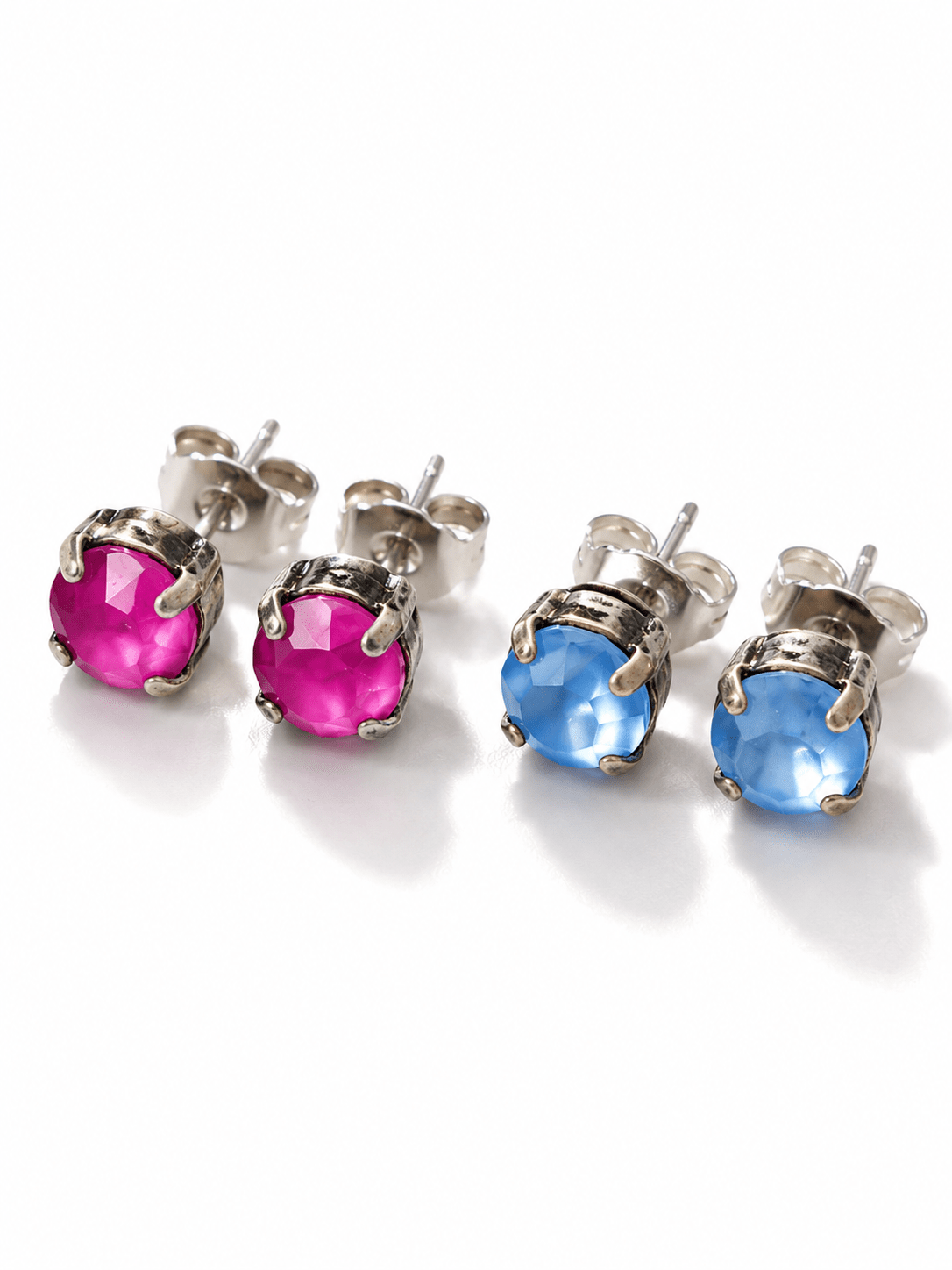 TOVA Oakland Crystal Stud Earring - Freckled Poppy