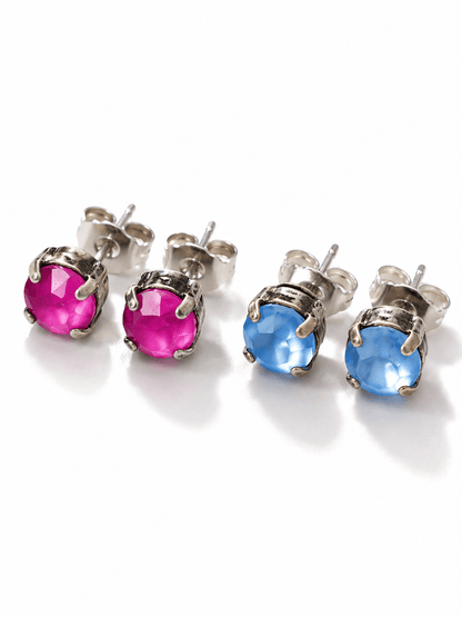 TOVA Oakland Crystal Stud Earring - Freckled Poppy