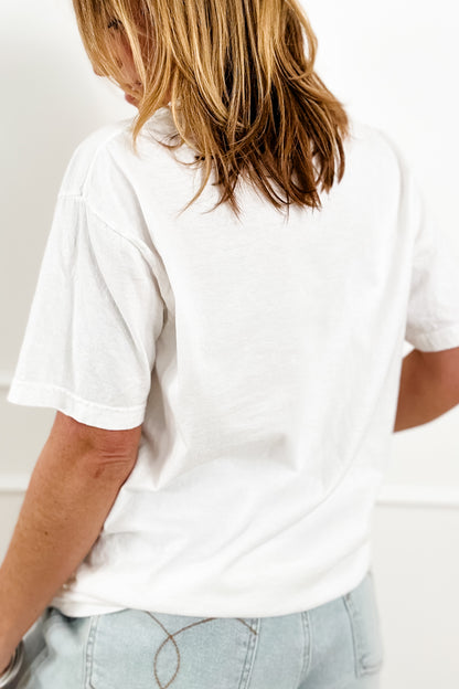 Plus/Reg Short Sleeve "Bad A**" Graphic Tee - Freckled Poppy