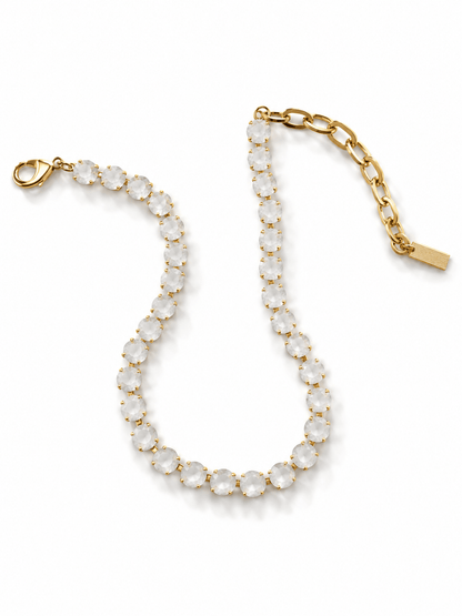 Restock! TOVA Oakland Necklace in White Matte - Freckled Poppy