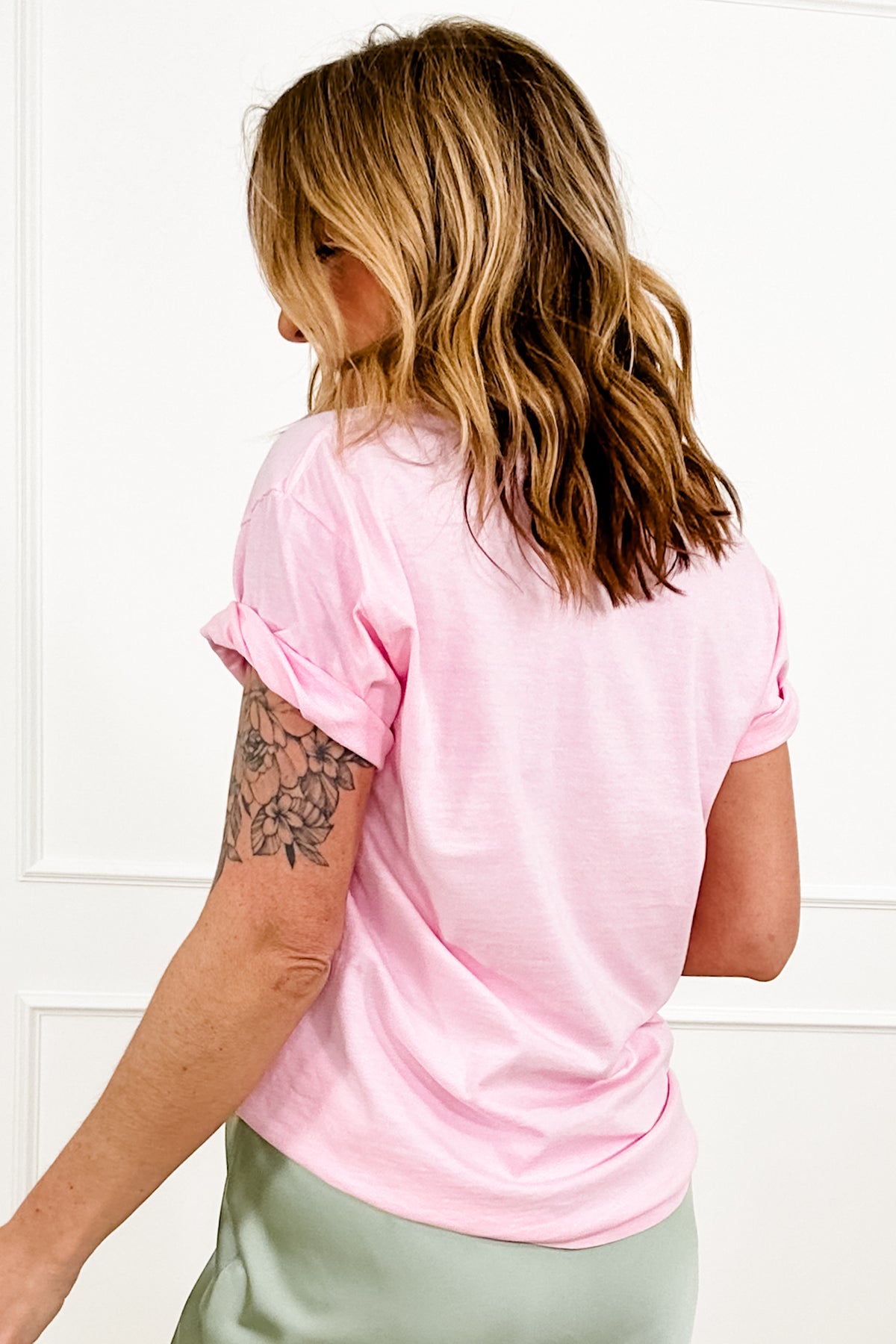 Plus/Reg Short Sleeve "I Overshare When Nervous" Graphic Tee - Freckled Poppy