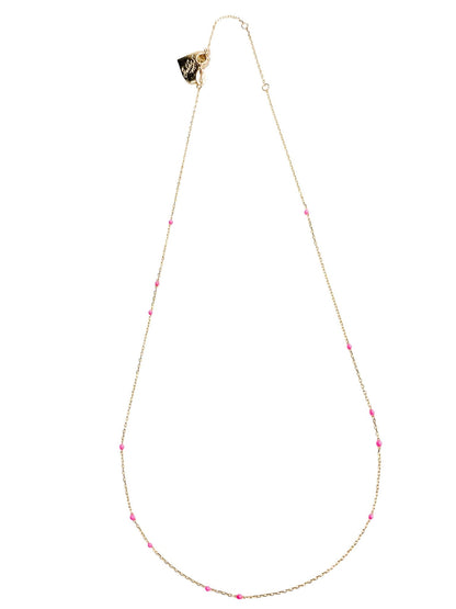 Love, Poppy Summer Vibes Pink Necklace - Freckled Poppy