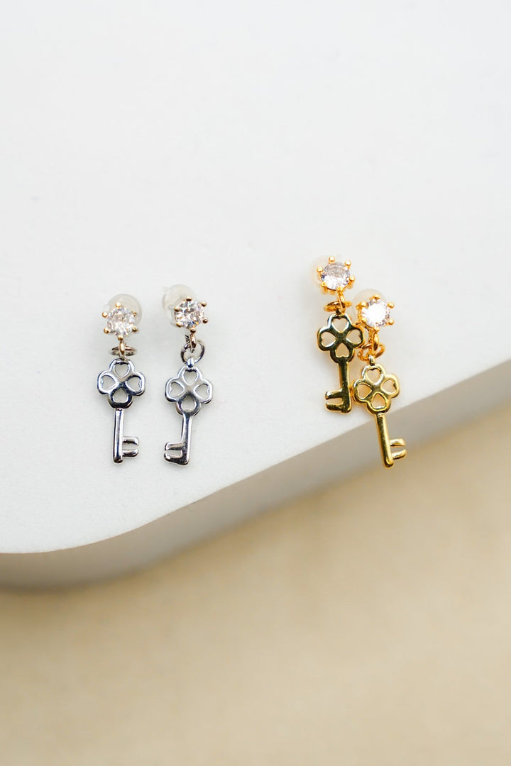 Love, Poppy Key Earrings - Freckled Poppy