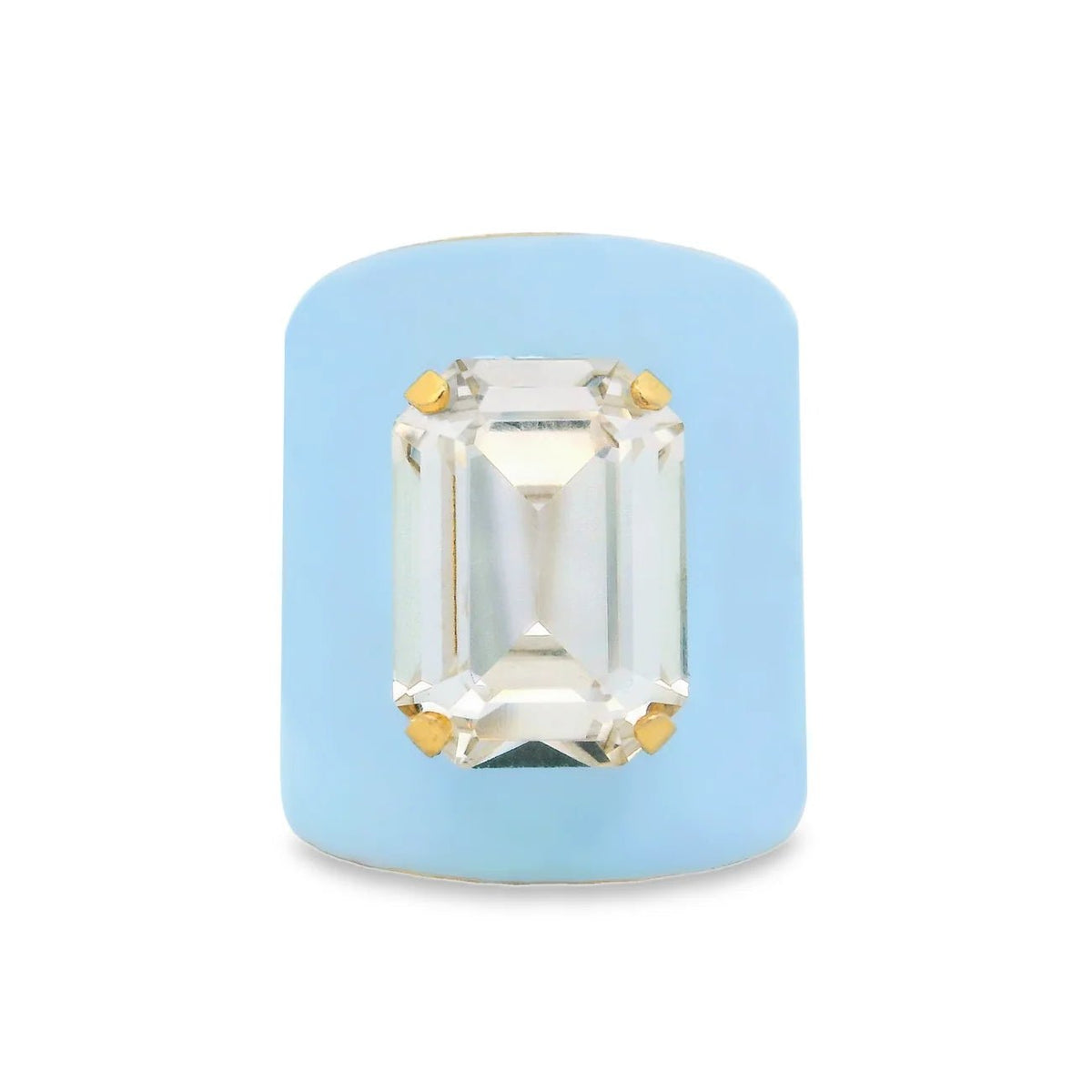 TOVA Mini Roddy Gold Plated Crystal Ring - Freckled Poppy