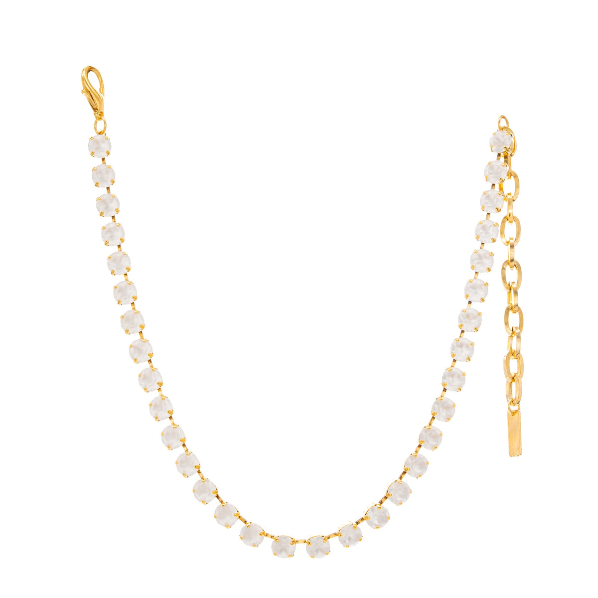 Restock! TOVA Oakland Necklace in White Matte - Freckled Poppy