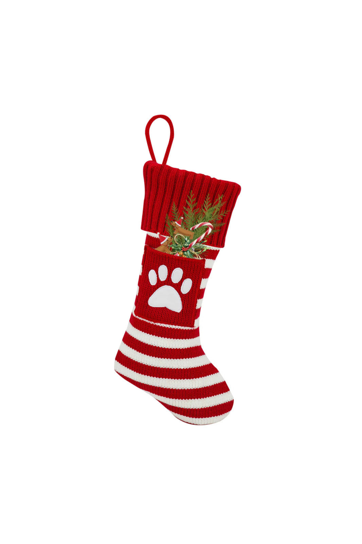 Adorable Paws & Claus Stocking