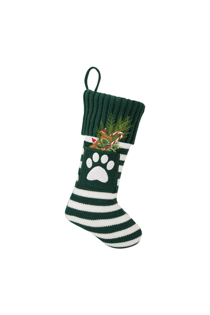 Adorable Paws & Claus Stocking