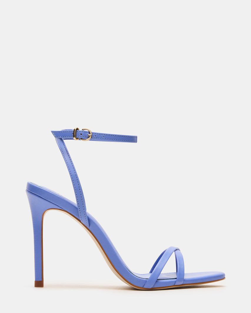 Steve Madden Leather Stiletto Dress Heels with Ankle Strap - Freckled Poppy