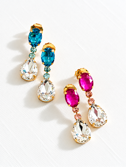 SIENNA by Tova Mini Mia Teardrop Earrings - Freckled Poppy